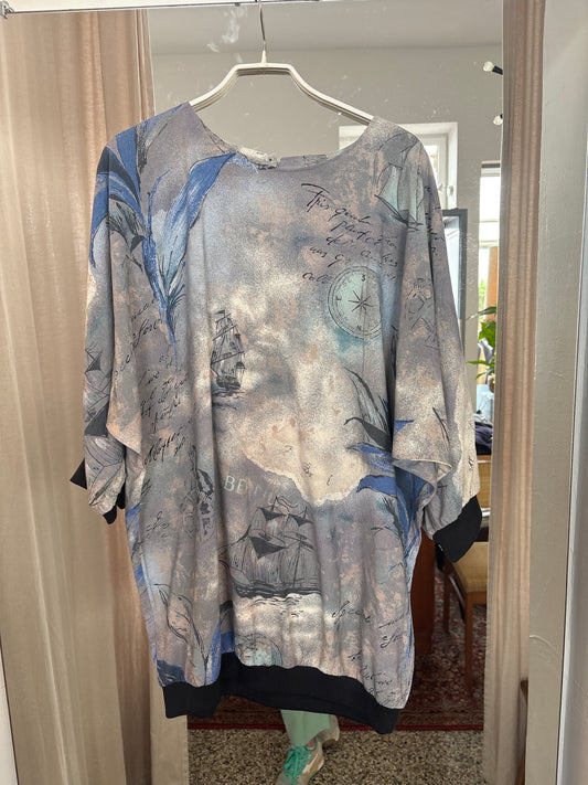 Oberteil, Kleid, Vintage, 80er, L